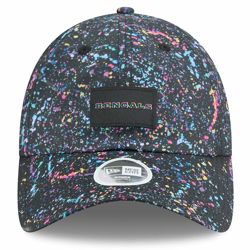 Cincinnati Bengals New Era Women's 2025 NFL Crucial Catch Pony Tail Adjustable Hat - Black sale