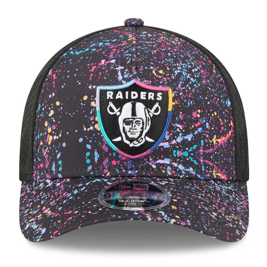 Las Vegas Raiders New Era Youth 2025 NFL Crucial Catch 9FORTY Adjustable Hat - Black online