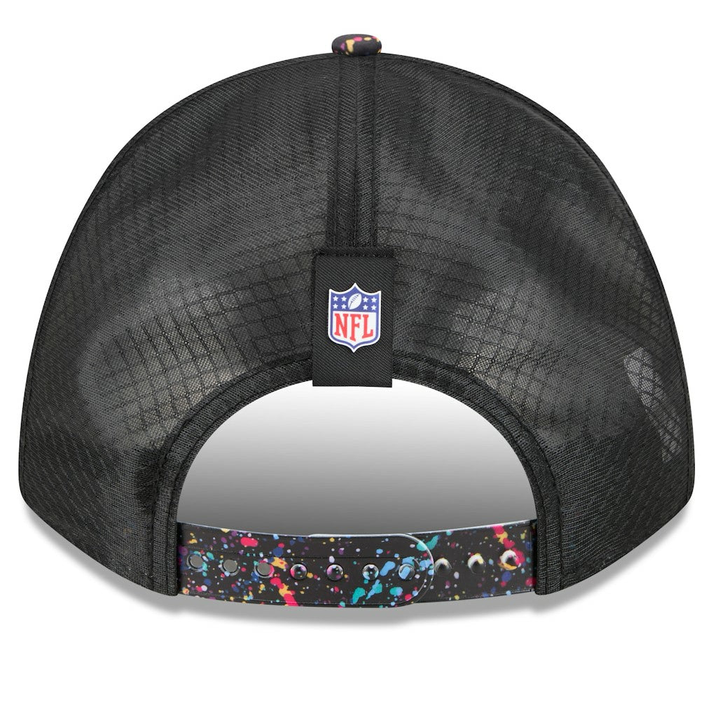 Miami Dolphins New Era Youth 2025 NFL Crucial Catch 9FORTY Adjustable Hat - Black on sale
