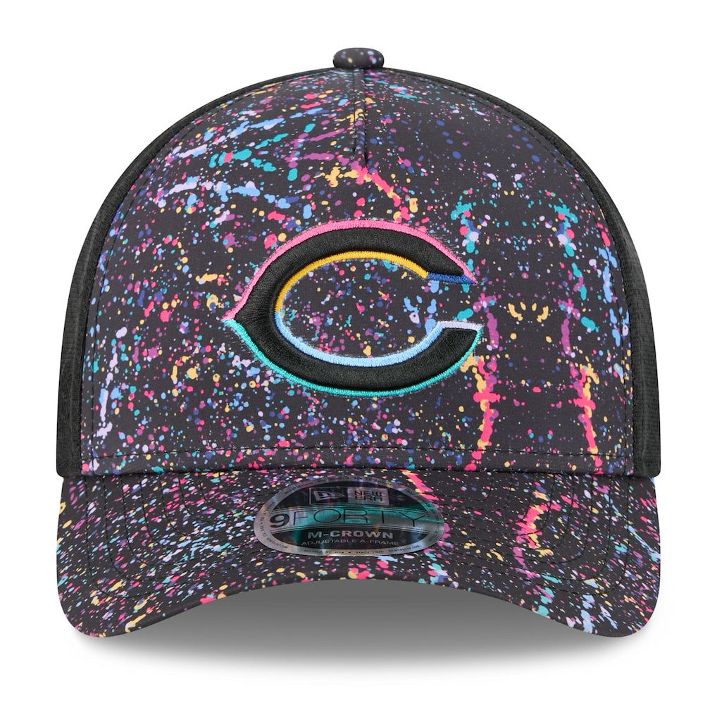 Chicago Bears New Era Youth 2025 NFL Crucial Catch 9FORTY Adjustable Hat - Black outlet
