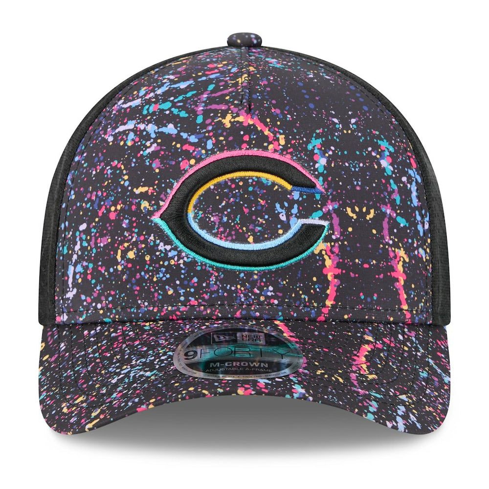 Chicago Bears New Era Youth 2025 NFL Crucial Catch 9FORTY Adjustable Hat - Black outlet