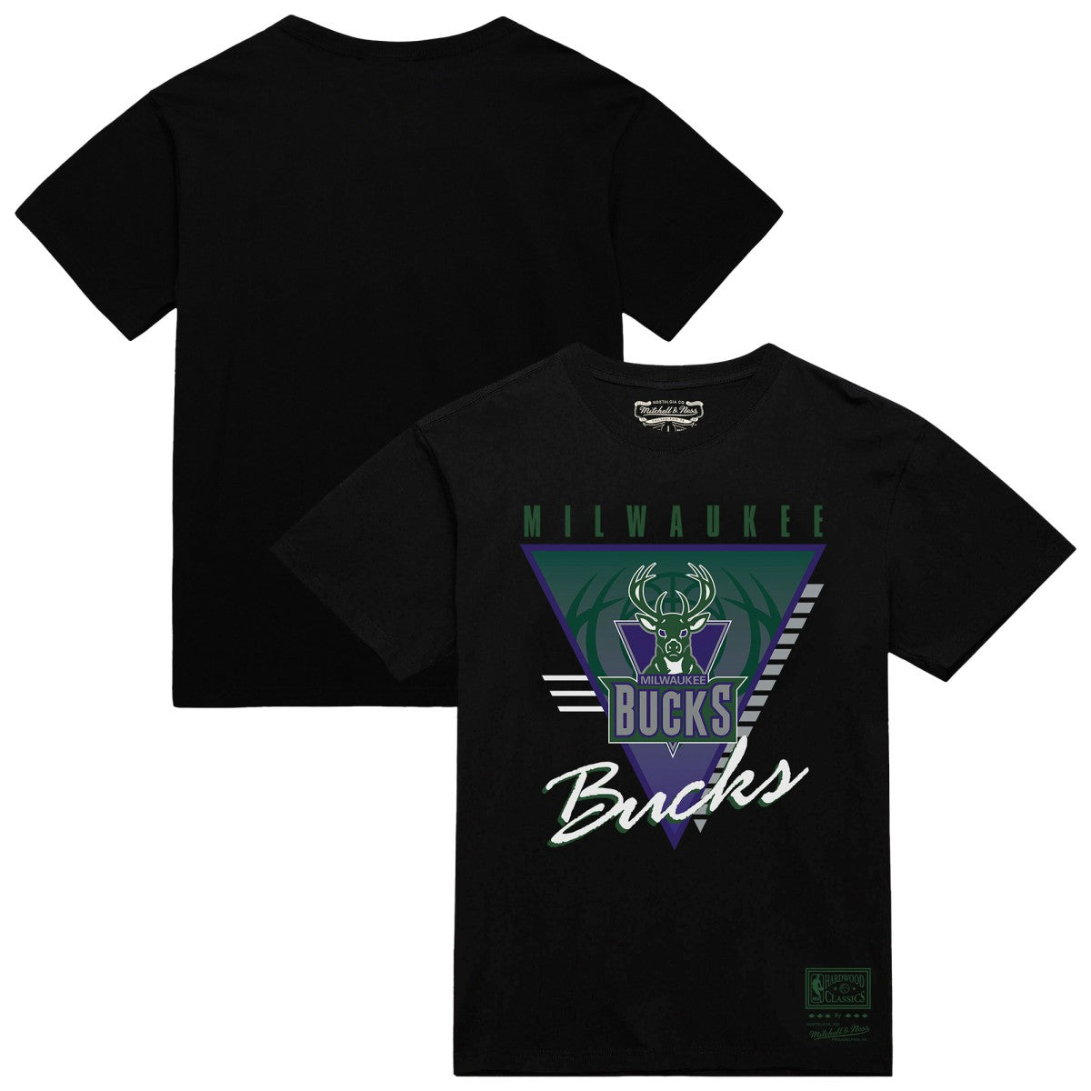 Milwaukee Bucks Worldwide Collection Tri-Logo T-Shirt - Black on sale