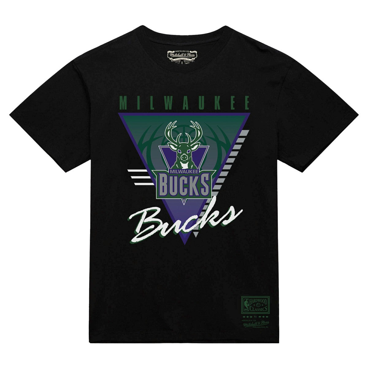 Milwaukee Bucks Worldwide Collection Tri-Logo T-Shirt - Black on sale