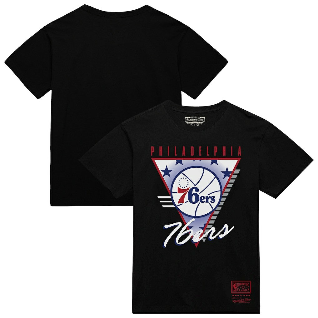 Philadelphia 76ers Worldwide Collection Tri-Logo T-Shirt - Black for sale