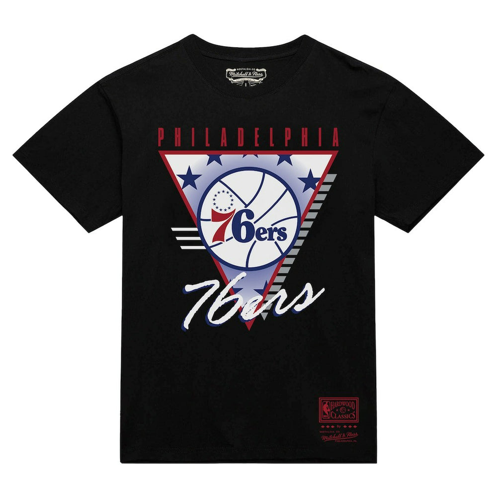 Philadelphia 76ers Worldwide Collection Tri-Logo T-Shirt - Black for sale