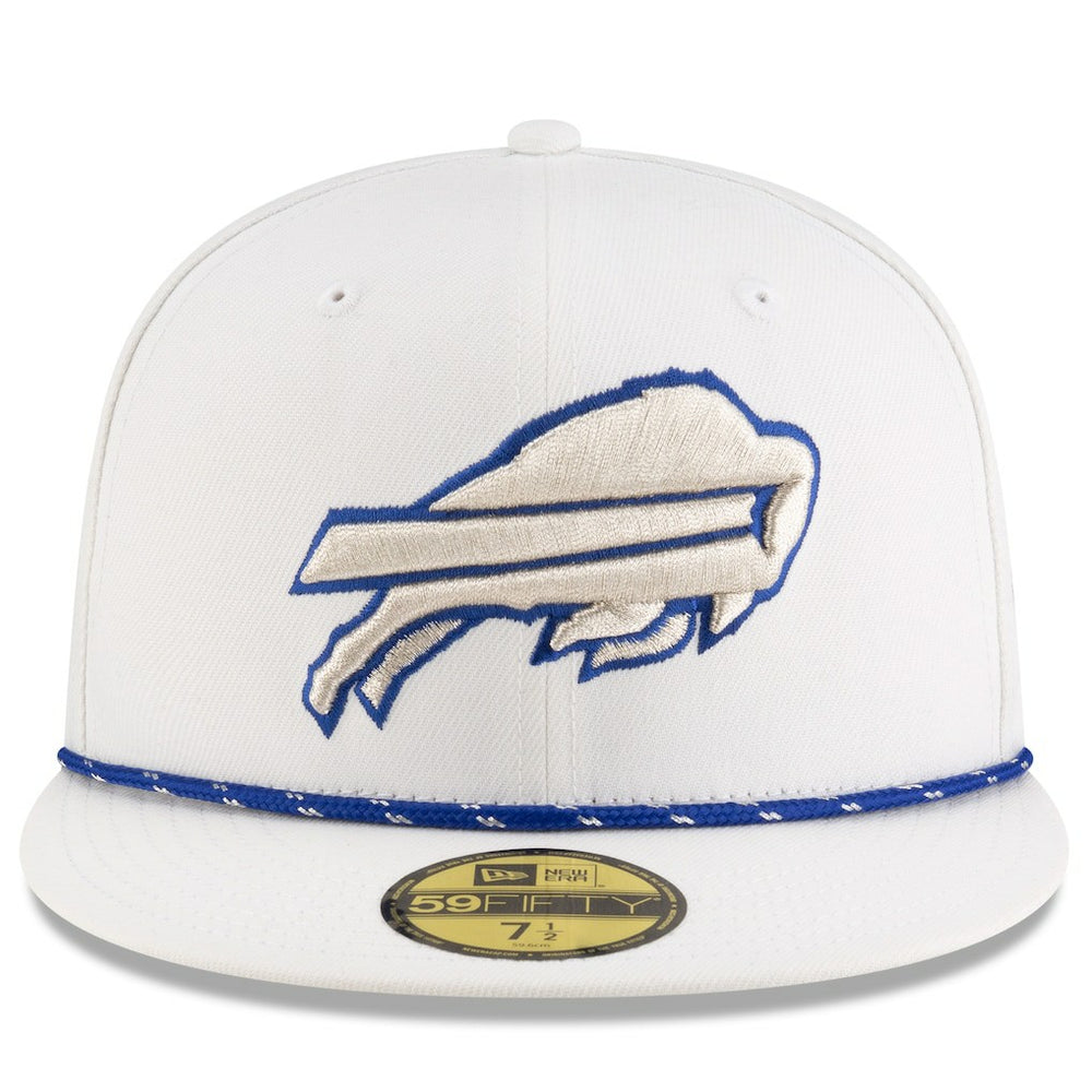 Buffalo Bills New Era 2025 Rivalries Collection Sideline Rope 59FIFTY Fitted Hat - White cheap