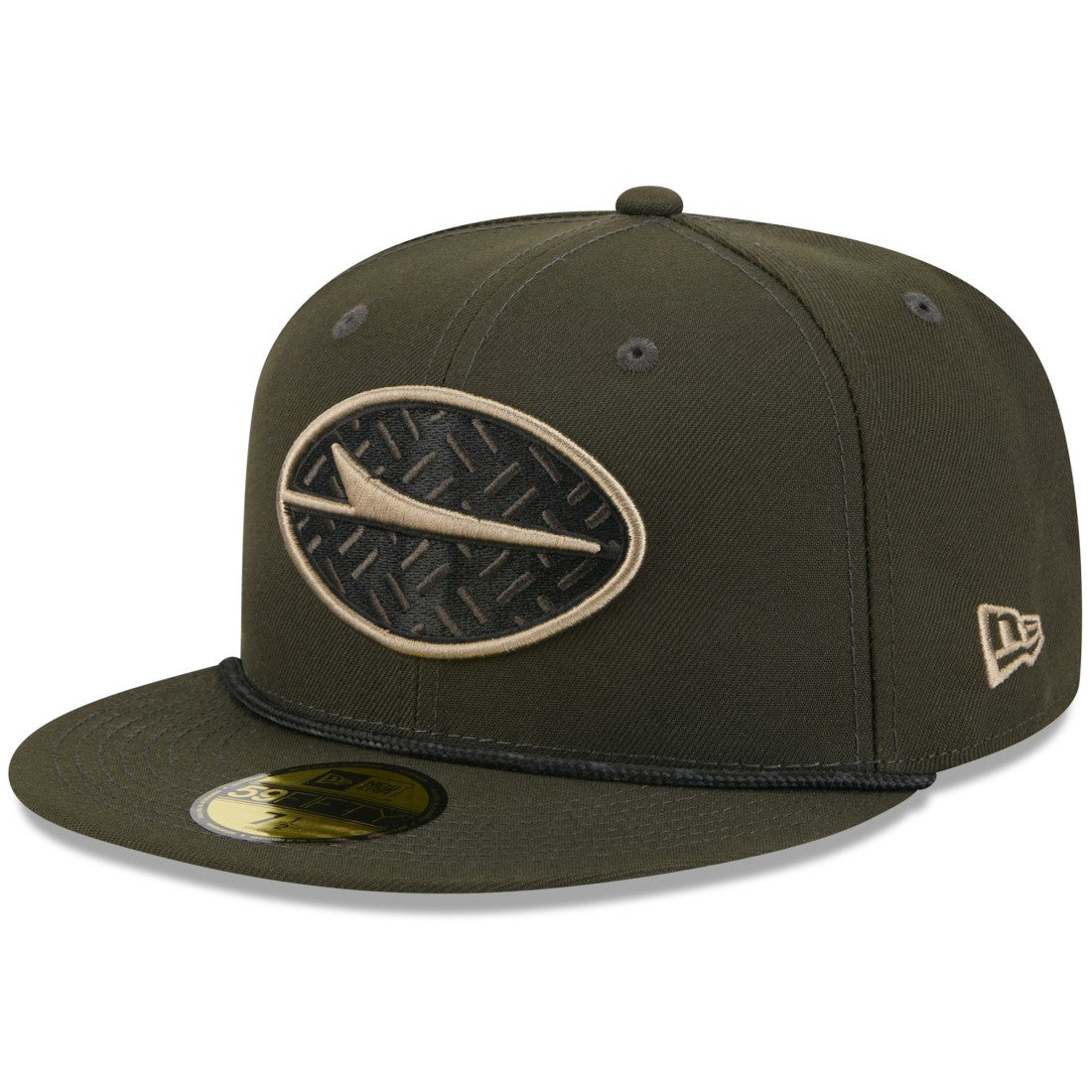 New York Jets New Era 2025 Rivalries Collection Sideline Rope 59FIFTY Fitted Hat - Gotham Green outlet