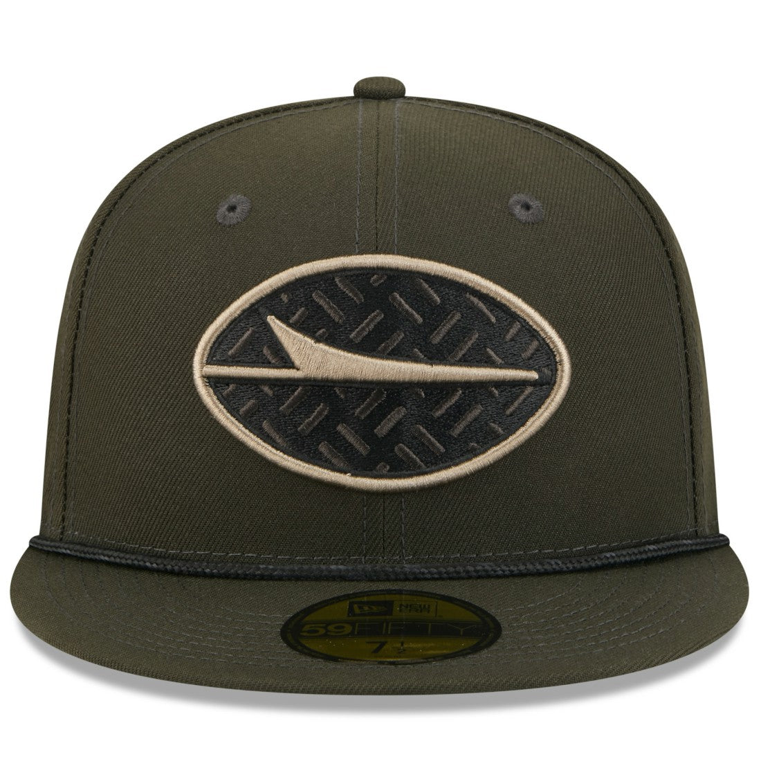 New York Jets New Era 2025 Rivalries Collection Sideline Rope 59FIFTY Fitted Hat - Gotham Green outlet