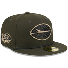 New York Jets New Era 2025 Rivalries Collection Sideline Rope 59FIFTY Fitted Hat - Gotham Green outlet