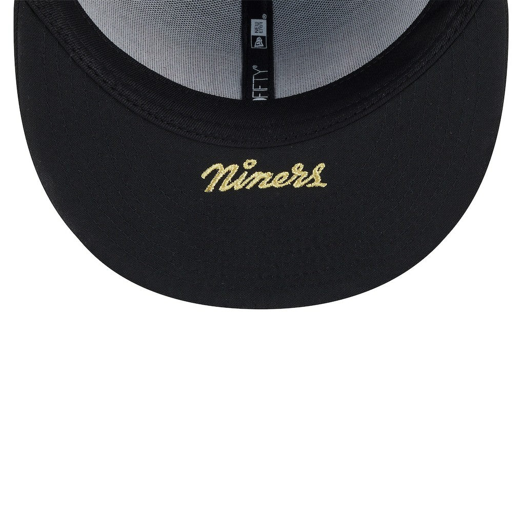 San Francisco 49ers New Era 2025 Rivalries Collection Sideline Rope 59FIFTY Fitted Hat - Black outlet
