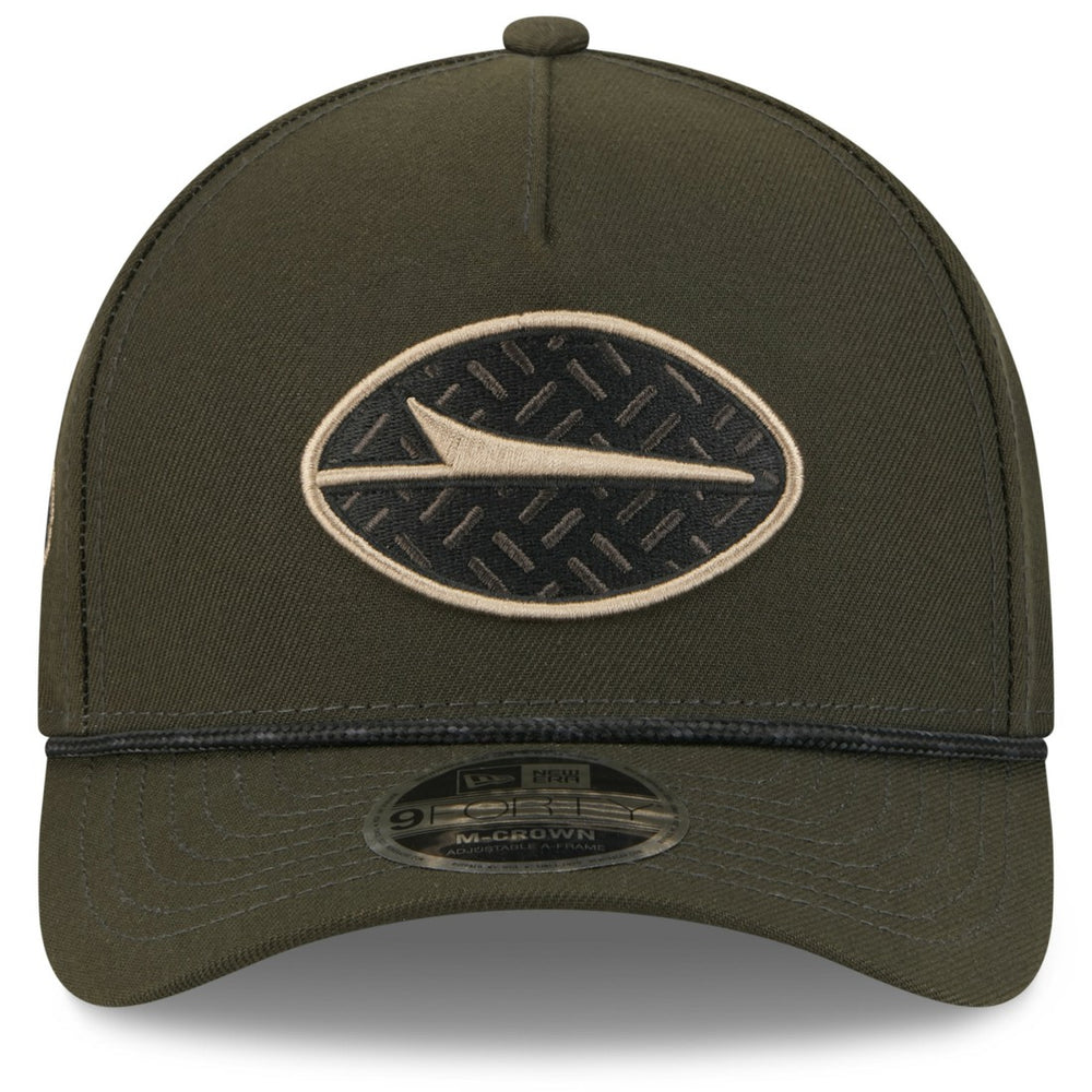 New York Jets New Era 2025 Rivalries Collection Sideline A-Frame 9FORTY Adjustable Hat - Gotham Green cheap