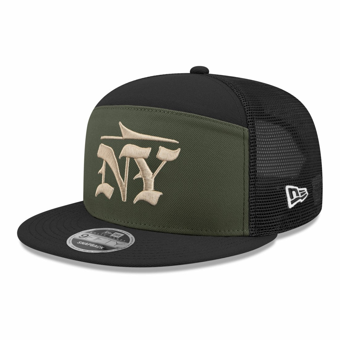 New York Jets New Era 2025 Rivalries Collection Team Split Panel 9FIFTY Snapback Hat - Gotham Green cheap