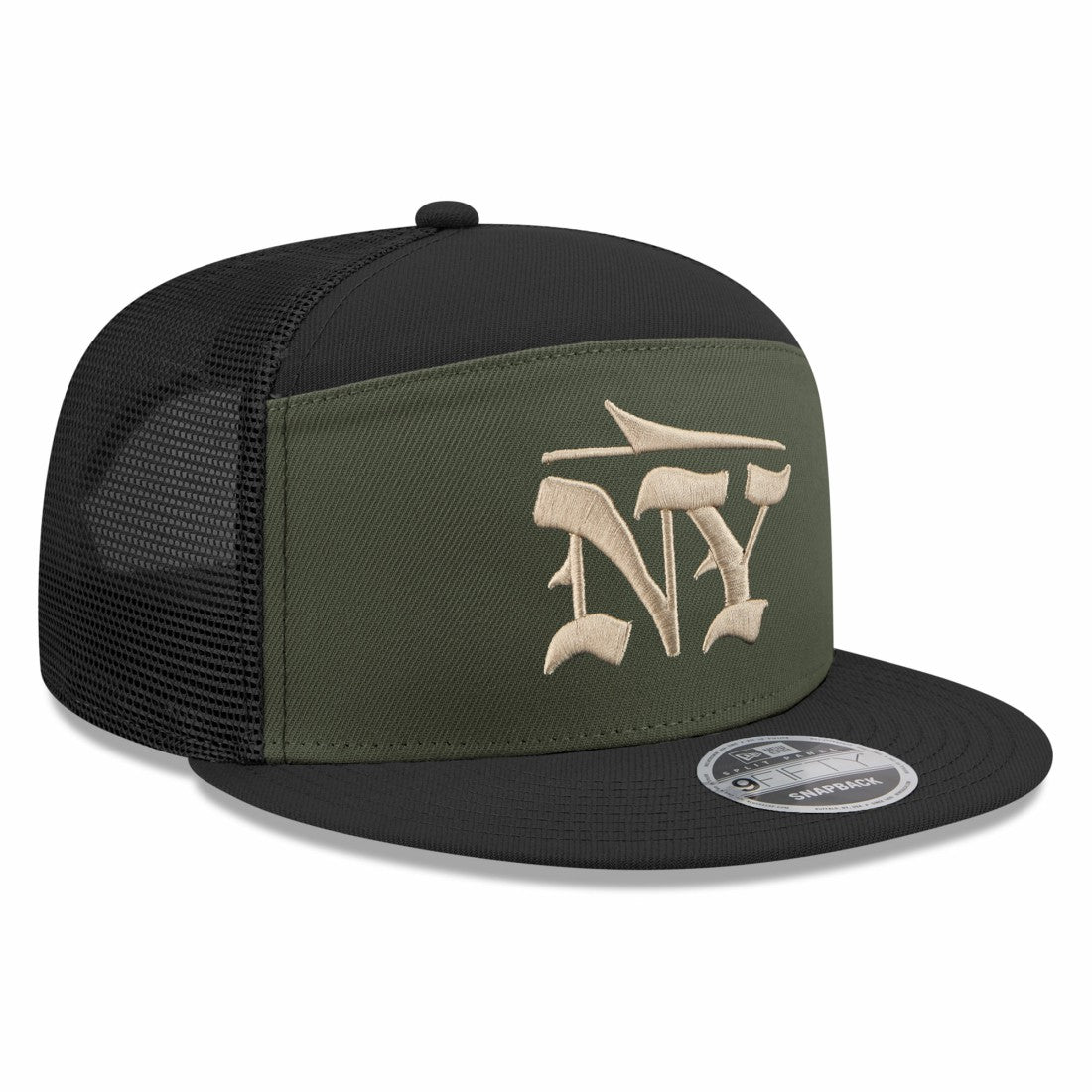 New York Jets New Era 2025 Rivalries Collection Team Split Panel 9FIFTY Snapback Hat - Gotham Green cheap