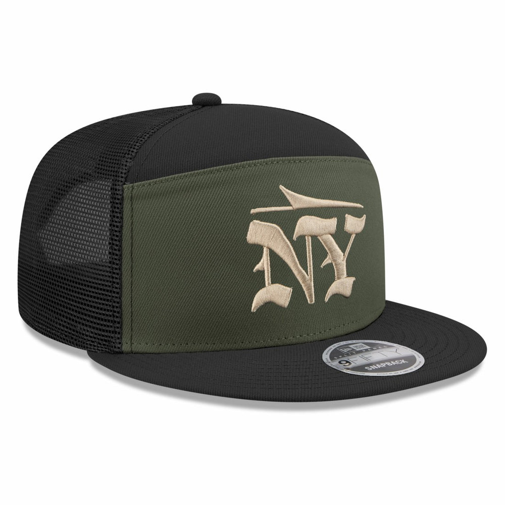 New York Jets New Era 2025 Rivalries Collection Team Split Panel 9FIFTY Snapback Hat - Gotham Green cheap