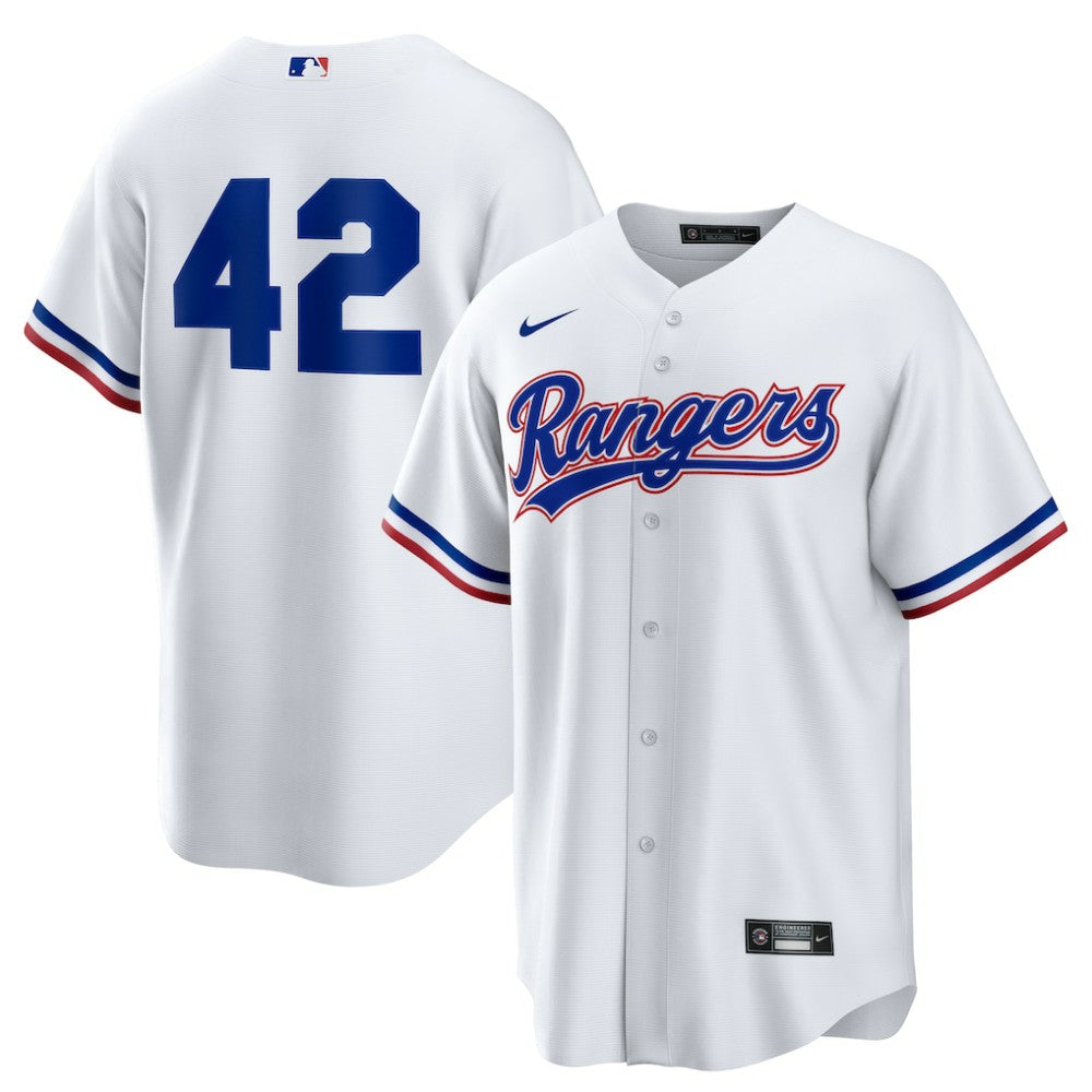 Texas Rangers Home  2025 Jackie Robinson Day Replica Jersey White