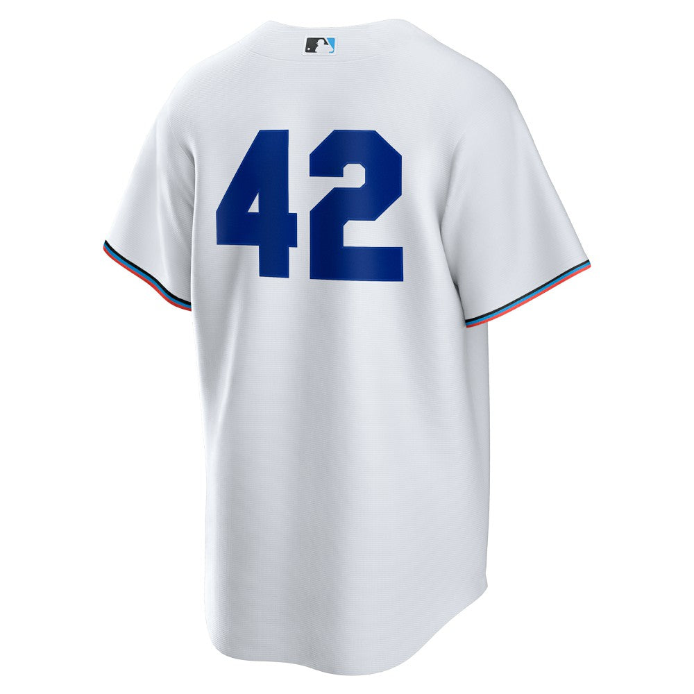 Miami Marlins Home  2025 Jackie Robinson Day Replica Jersey White