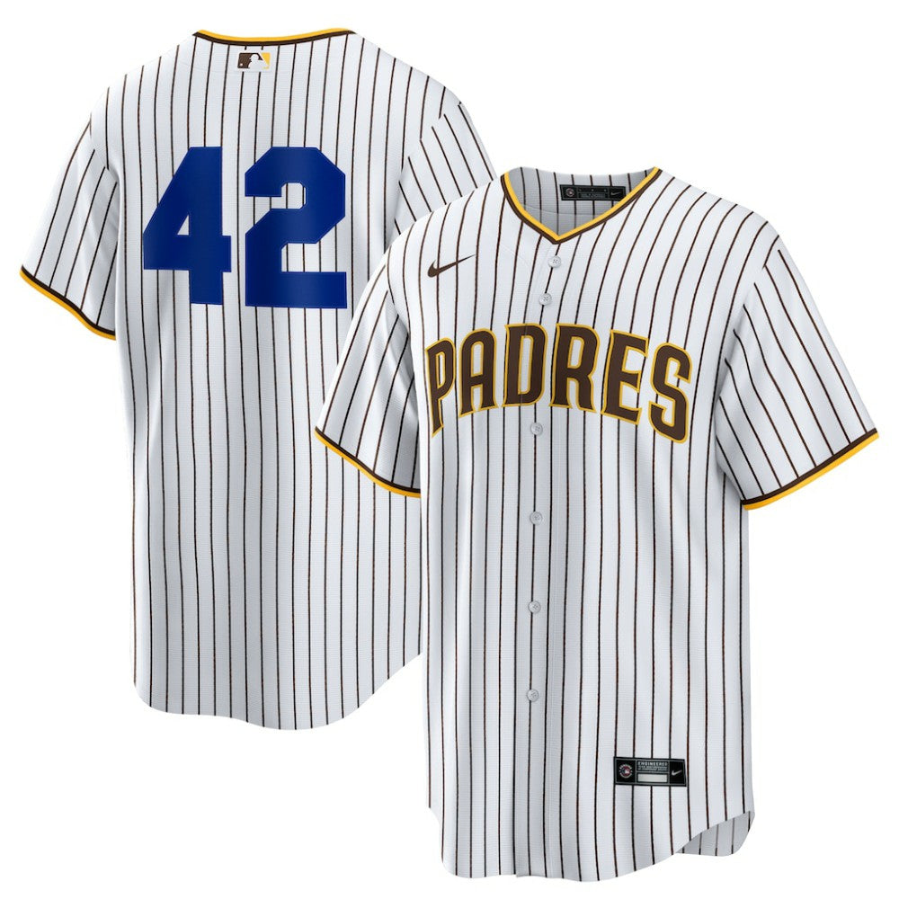 San Diego Padres Home  2025 Jackie Robinson Day Replica Jersey White