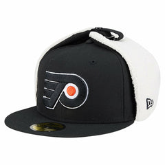Philadelphia Flyers New Era Injection Dog Ear Classic Fitted Hat - Black Hats
