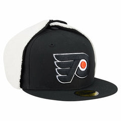 Philadelphia Flyers New Era Injection Dog Ear Classic Fitted Hat - Black Hats