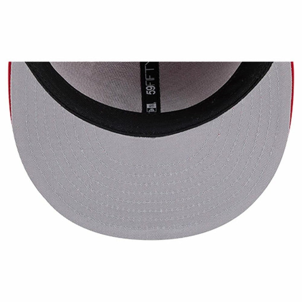 New Jersey Devils New Era Injection Dog Ear Classic Fitted Hat - Red Jerseys