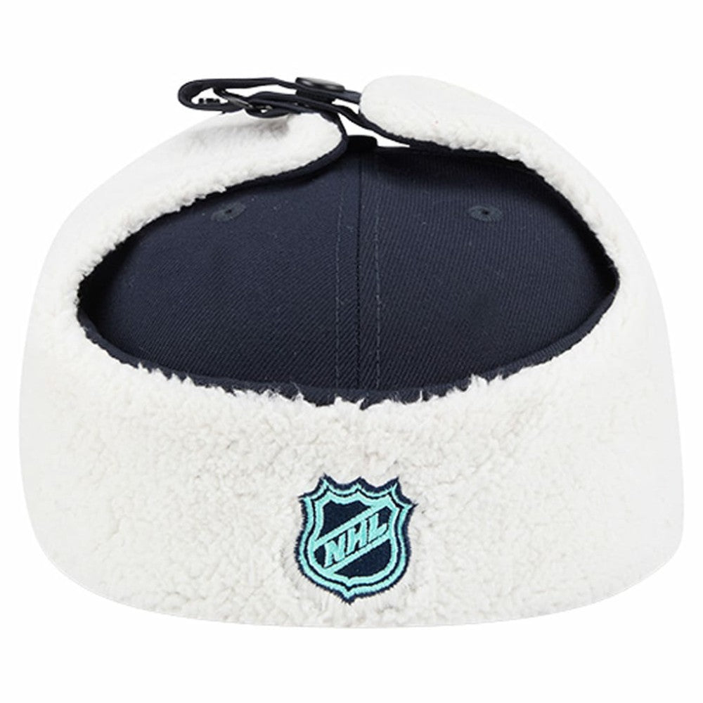 Seattle Kraken New Era Injection Dog Ear Classic Fitted Hat - Deep Sea Blue Hats