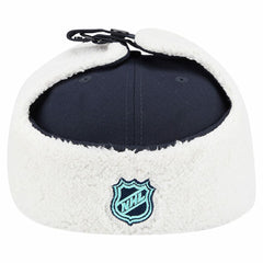 Seattle Kraken New Era Injection Dog Ear Classic Fitted Hat - Deep Sea Blue Hats