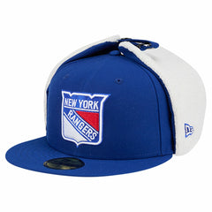 New York Rangers New Era Injection Dog Ear Classic Fitted Hat - Blue Hats