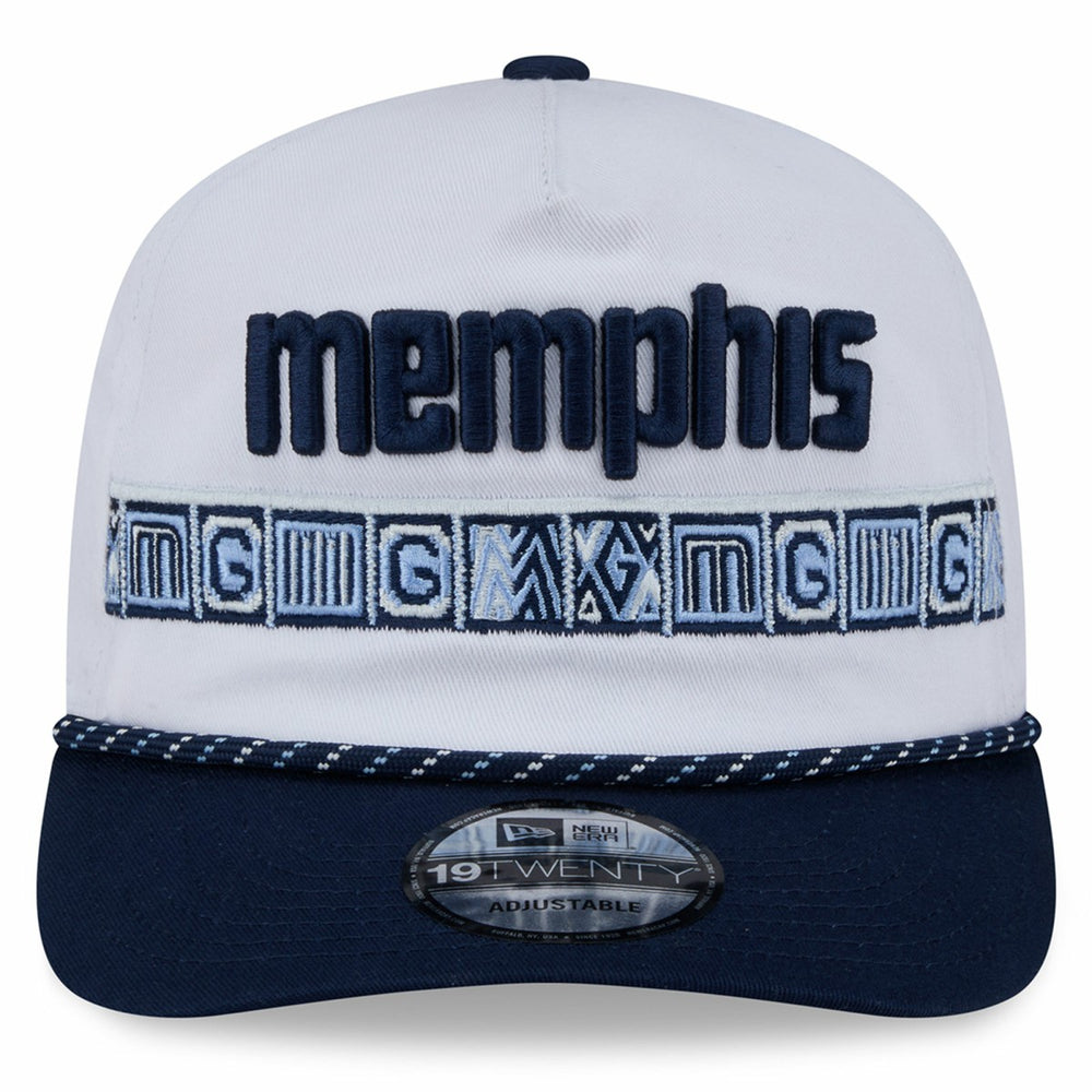 Memphis Grizzlies 2025/26 City Edition 19TWENTY Adjustable Hat - White/Navy cheap