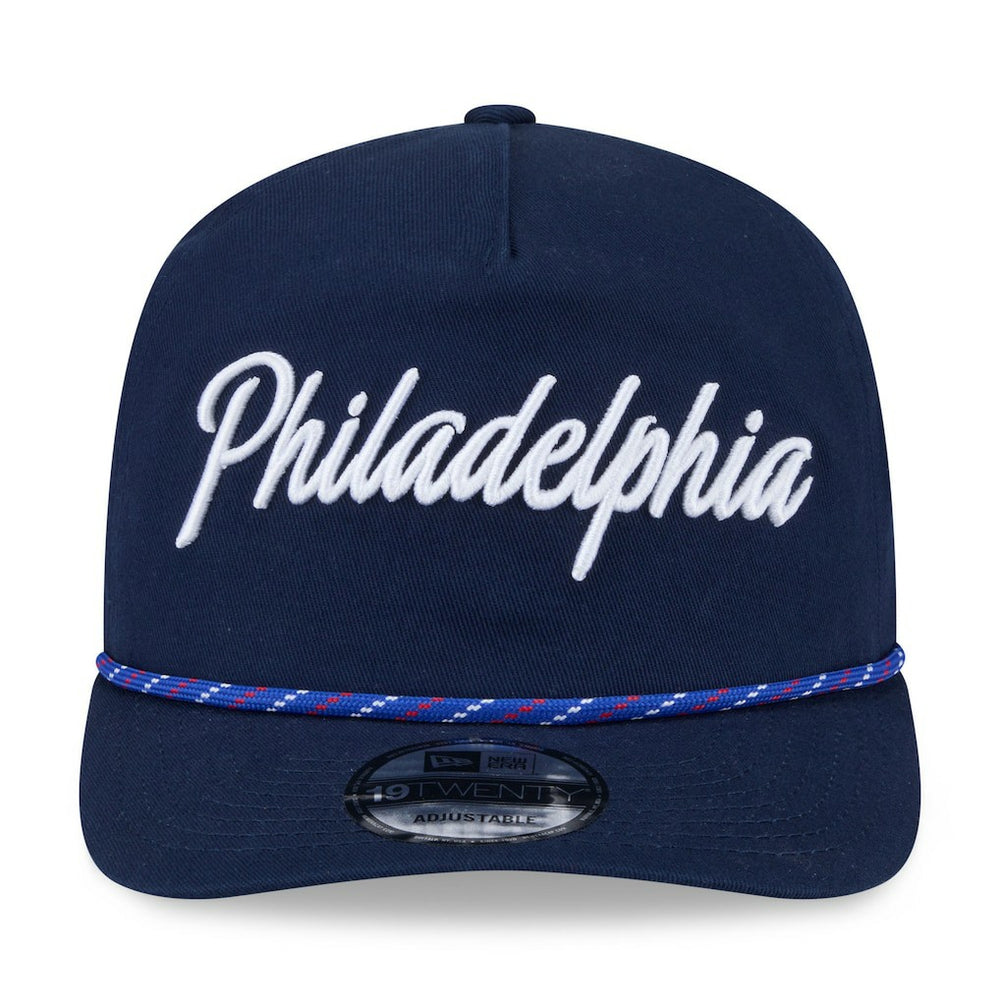 Philadelphia 76ers 2025/26 City Edition 19TWENTY Adjustable Hat - Navy for sale