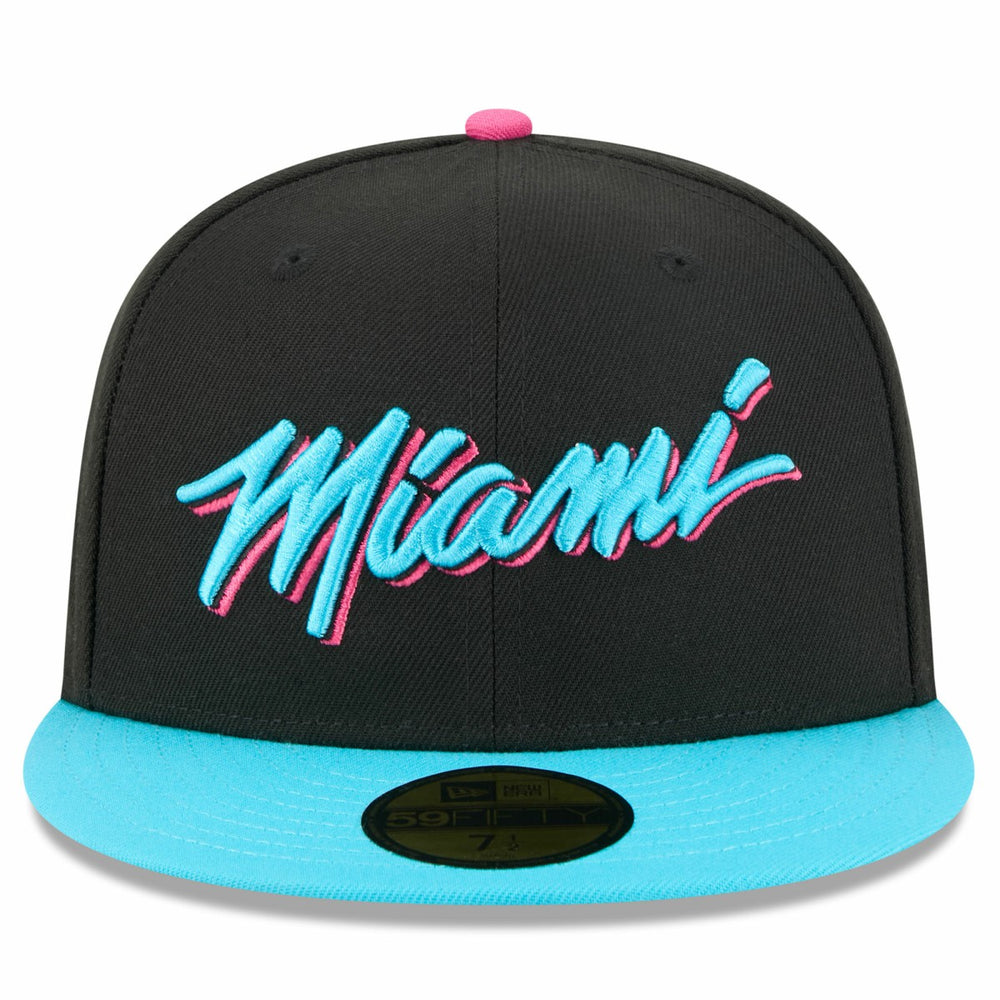 Miami Heat 2025/26 City Edition 59FIFTY Fitted Hat - Black/Turquoise online
