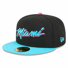 Miami Heat 2025/26 City Edition 59FIFTY Fitted Hat - Black/Turquoise online