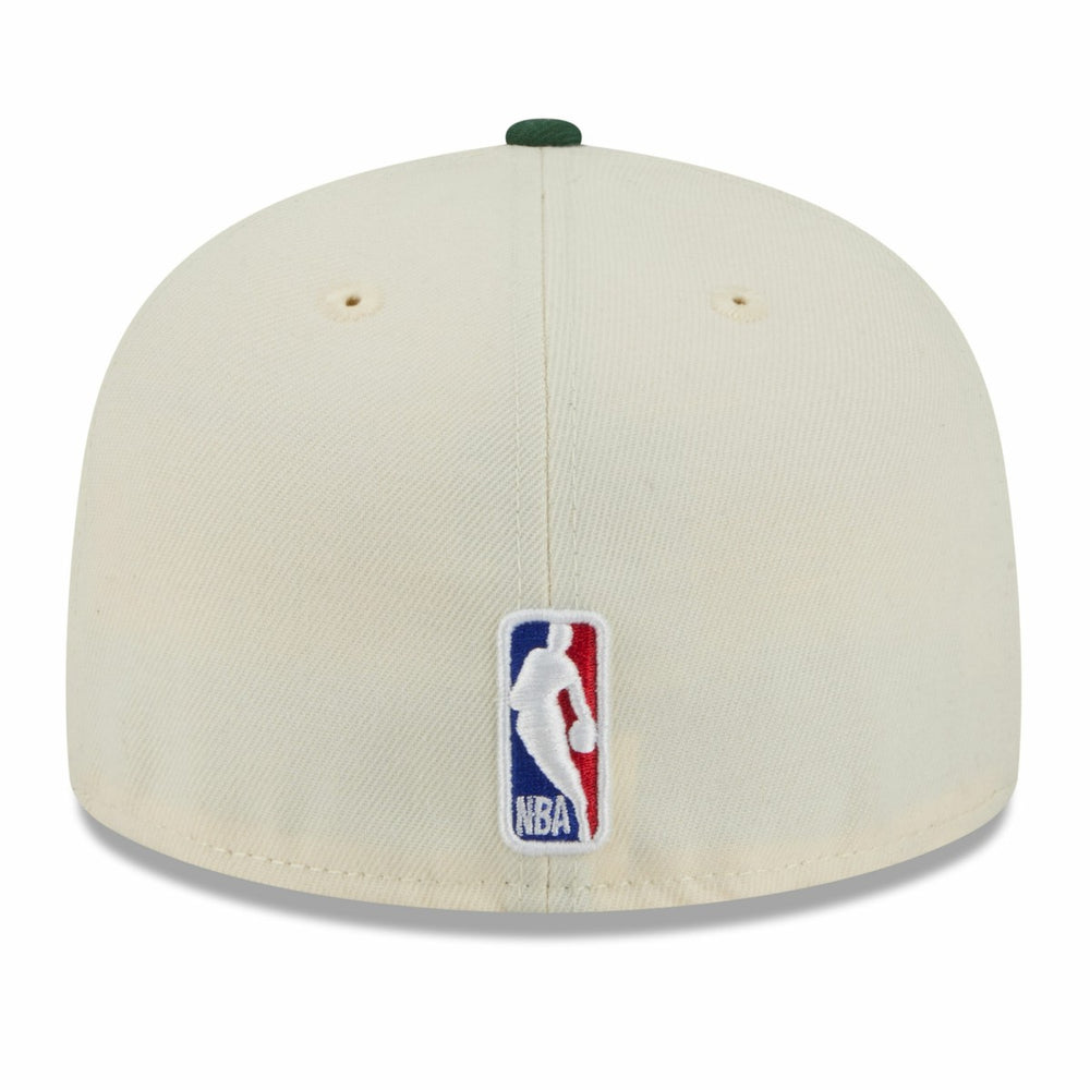 Milwaukee Bucks 2025/26 City Edition 59FIFTY Fitted Hat - Cream/Hunter Green outlet