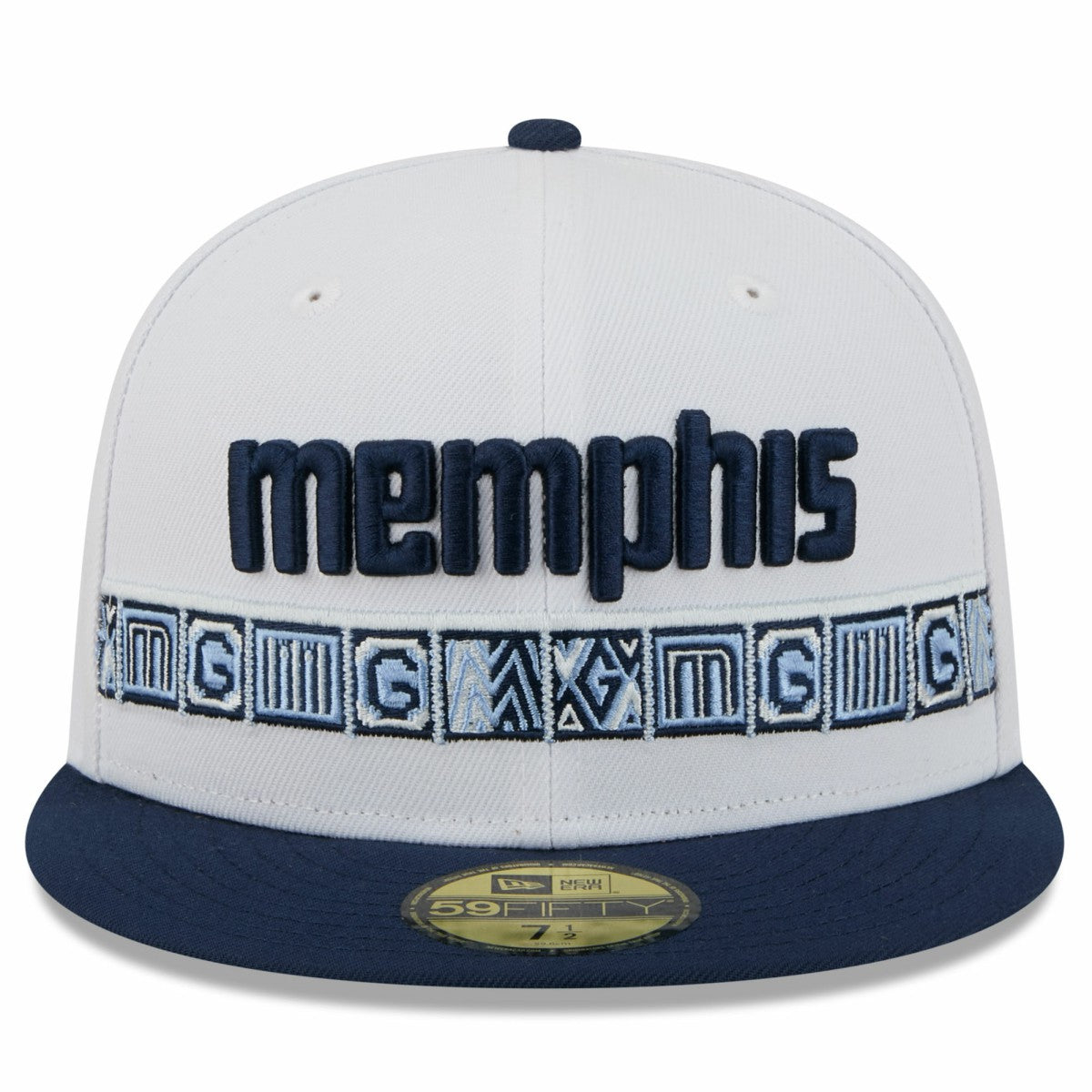 Memphis Grizzlies 2025/26 City Edition 59FIFTY Fitted Hat - White/Navy online
