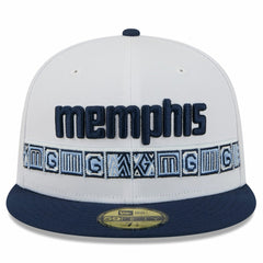 Memphis Grizzlies 2025/26 City Edition 59FIFTY Fitted Hat - White/Navy online