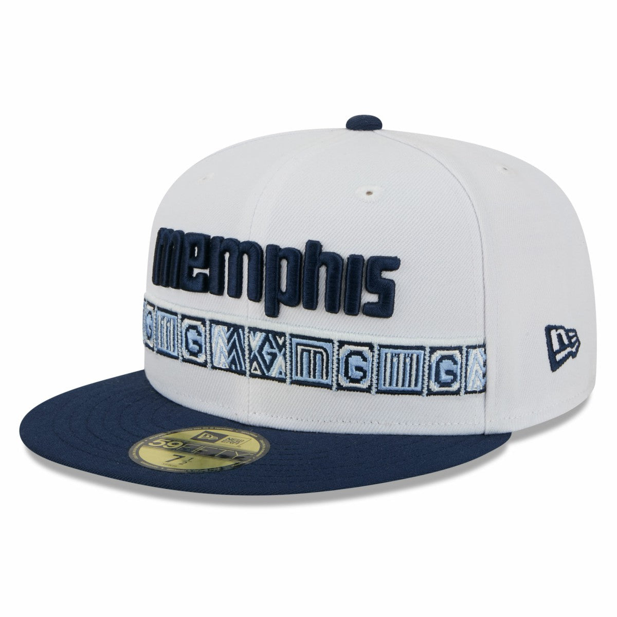 Memphis Grizzlies 2025/26 City Edition 59FIFTY Fitted Hat - White/Navy online