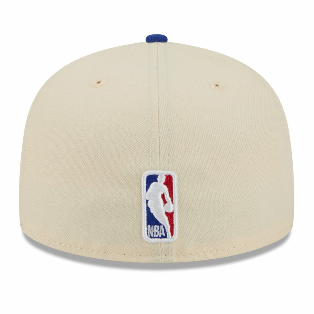 New York Knicks 2025/26 City Edition 59FIFTY Fitted Hat - Cream/Blue outlet