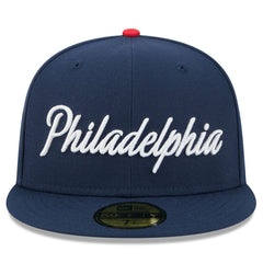 Philadelphia 76ers 2025/26 City Edition 59FIFTY Fitted Hat - Navy online