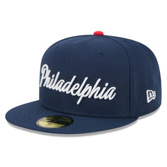 Philadelphia 76ers 2025/26 City Edition 59FIFTY Fitted Hat - Navy online