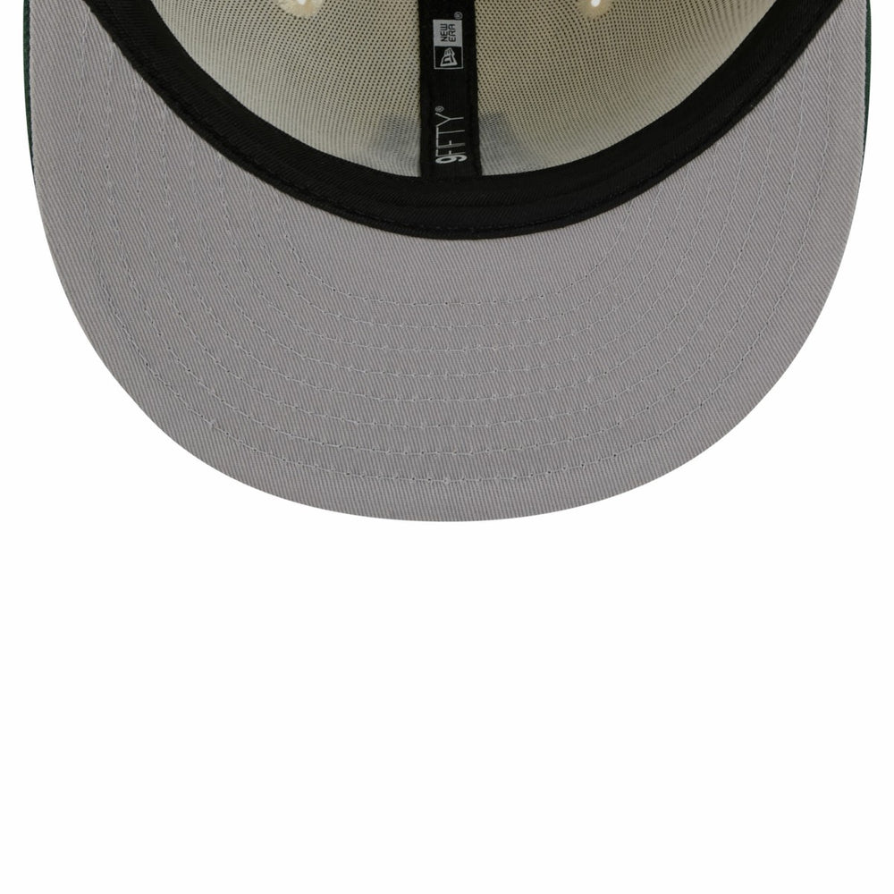 Milwaukee Bucks 2025/26 City Edition 9FIFTY Snapback Hat - Tan/Hunter Green sale