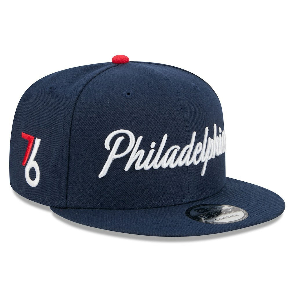 Philadelphia 76ers 2025/26 City Edition 9FIFTY Snapback Hat sale - Navy online