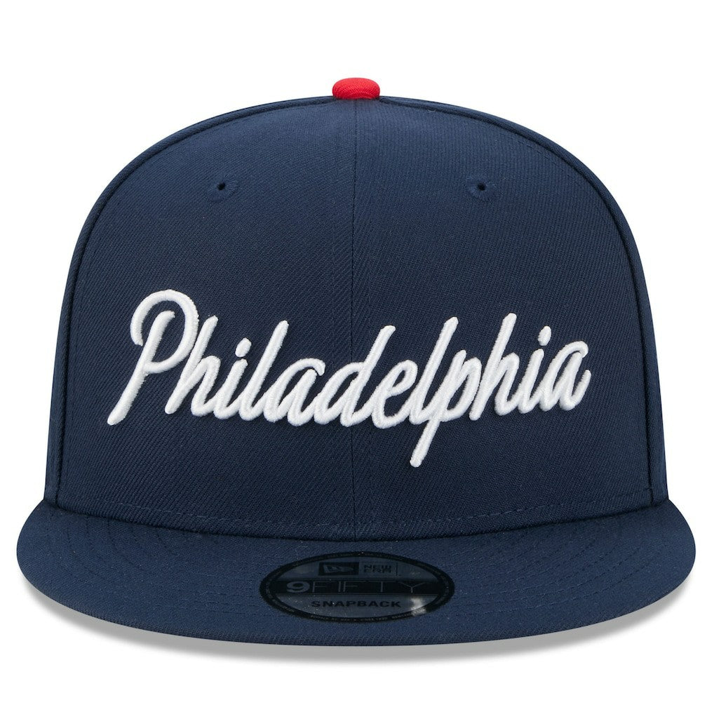 Philadelphia 76ers 2025/26 City Edition 9FIFTY Snapback Hat sale - Navy online