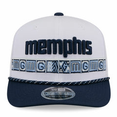 Memphis Grizzlies 2025/26 City Edition 9SEVENTY Adjustable Hat - White/Navy on sale