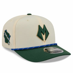 Milwaukee Bucks 2025/26 City Edition 9SEVENTY Adjustable Hat - Cream/Hunter Green for sale