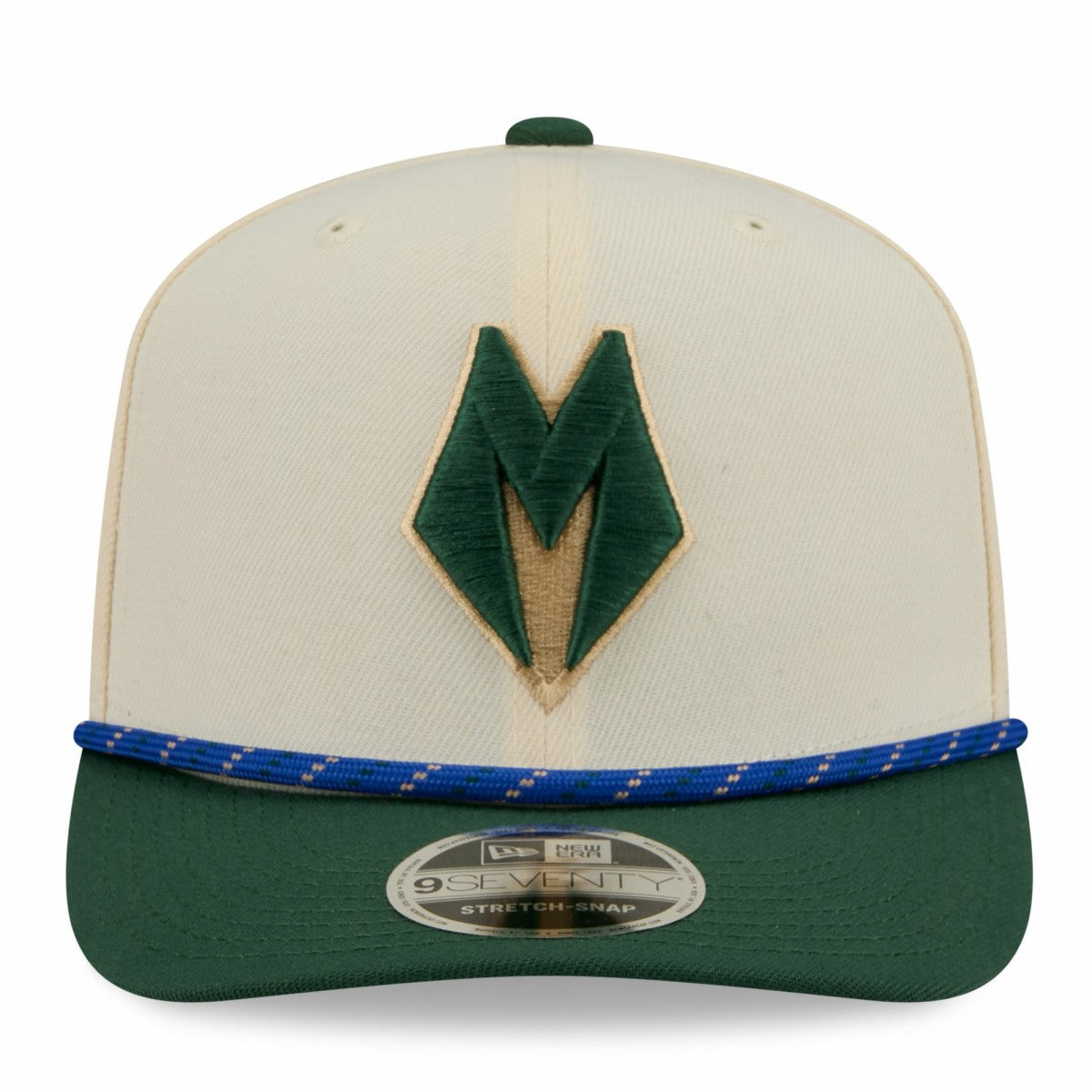 Milwaukee Bucks 2025/26 City Edition 9SEVENTY Adjustable Hat - Cream/Hunter Green for sale