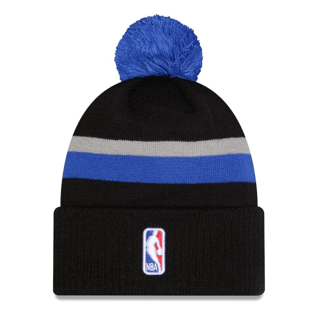 Dallas Mavericks 2025/26 City Edition Cuffed Knit Hat with Pom sale - Black/Blue online