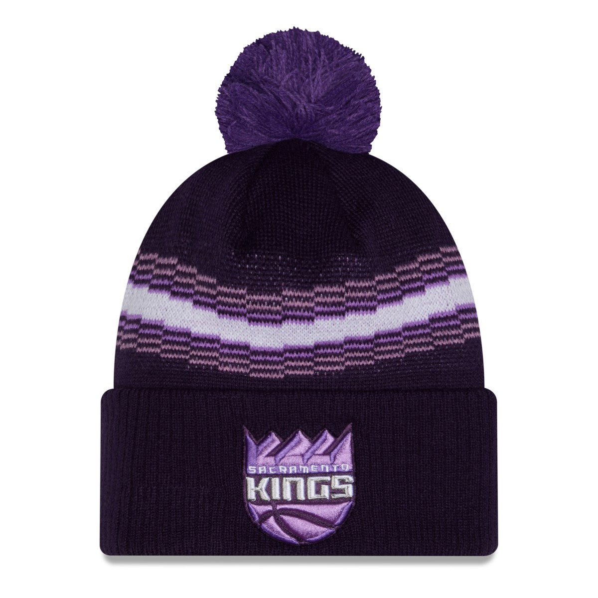 Sacramento Kings 2025/26 City Edition Cuffed Knit Hat with Pom - Purple discount