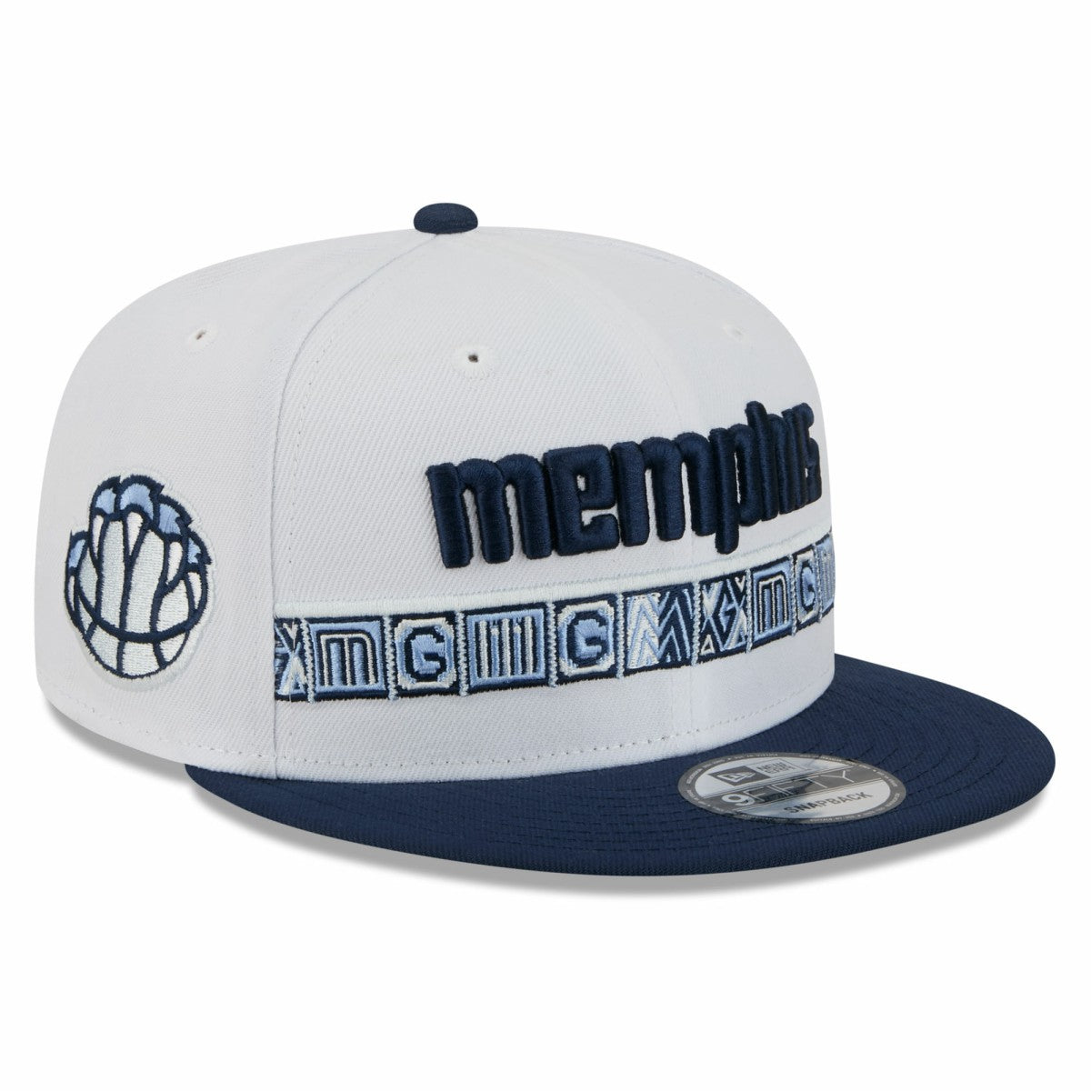 Memphis Grizzlies Youth 2025/26 City Edition 9FIFTY Snapback Hat - White/Navy outlet