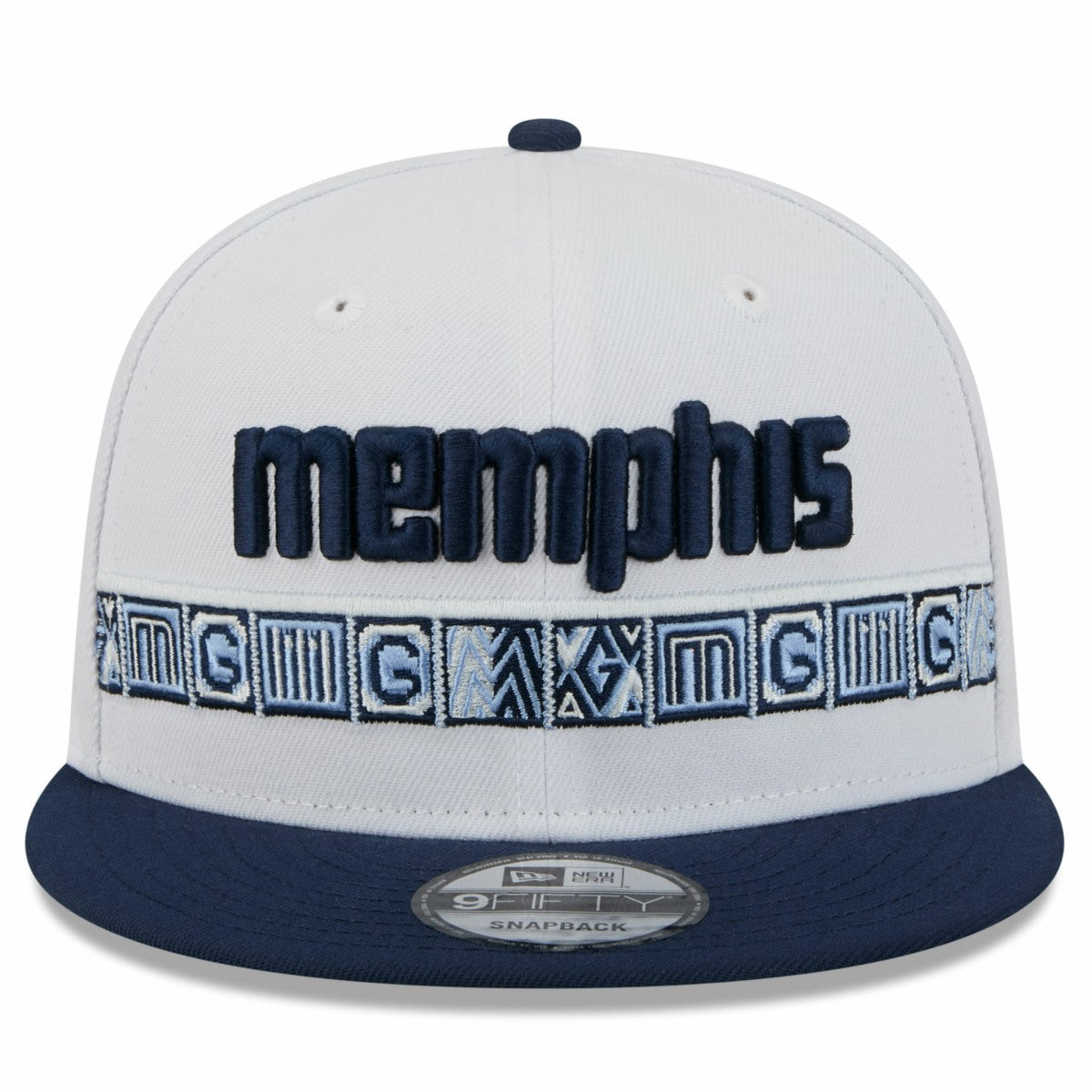 Memphis Grizzlies Youth 2025/26 City Edition 9FIFTY Snapback Hat - White/Navy outlet