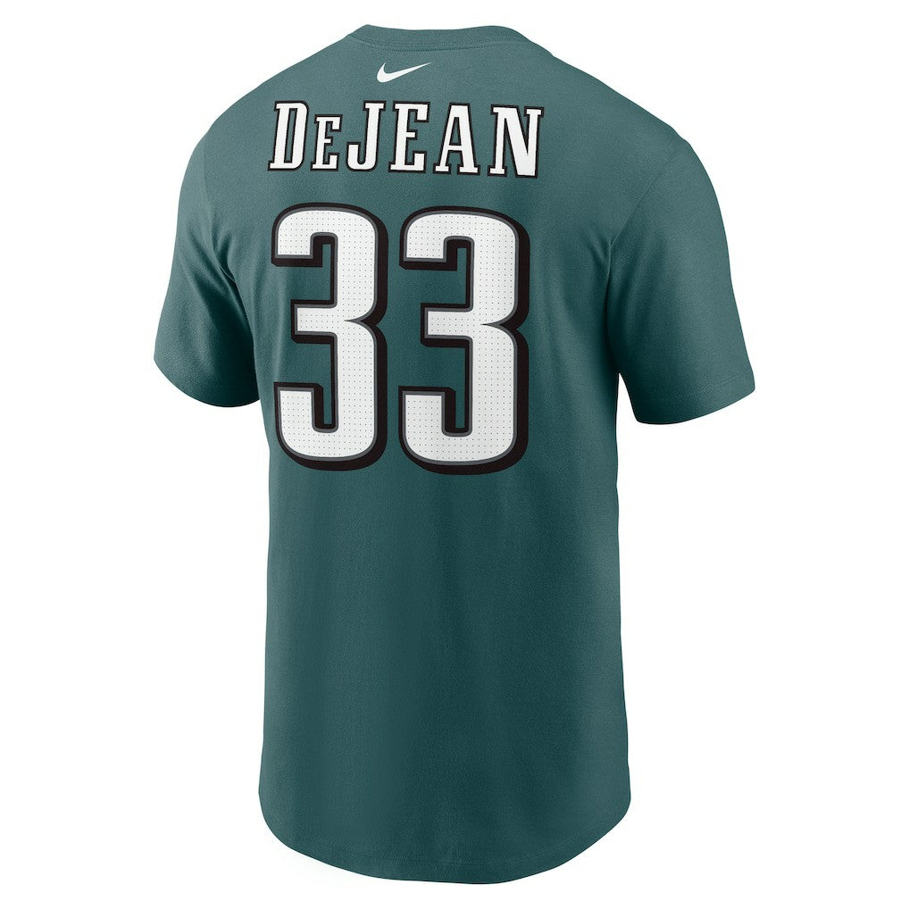 Cooper DeJean Philadelphia Eagles Player Name & Number T-Shirt - Midnight Green sale