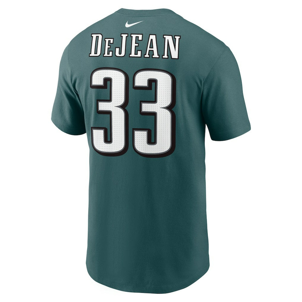 Cooper DeJean Philadelphia Eagles Player Name & Number T-Shirt - Midnight Green sale